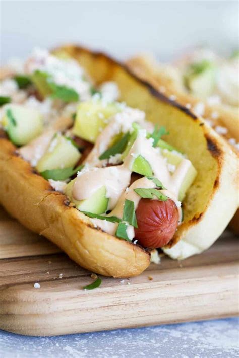 Easy Summer Dinner - Mexican Hot Dog Recipe - Taste and Tell