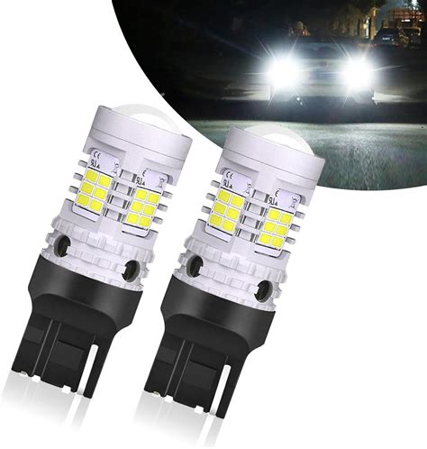 Amazon.com: ZBGUN 7440 LED Bulb Turn Signal Lights White，6500K T20 ...