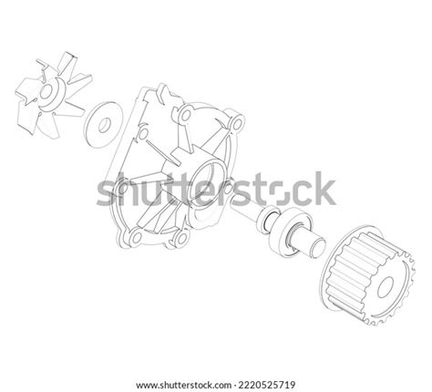 Image result for Water Pump Exploded-View