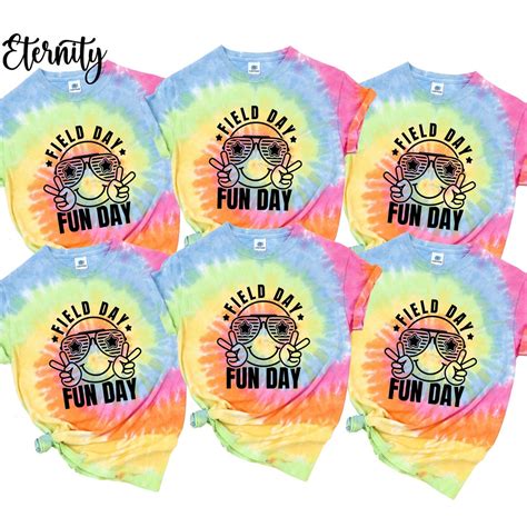 Field Day Fun Day Tie Dye Shirts, End of School Year T-shirt, Game Day Shirt, Last Day of School ...