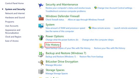 Backup Using File History 的图像结果