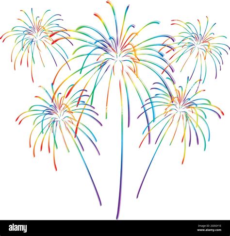 Fireworks color stars Stock Vector Images - Alamy