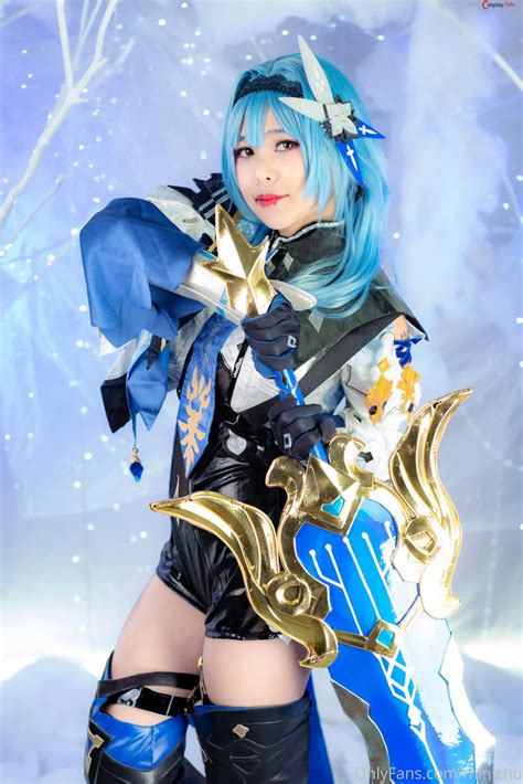 Minichu cosplay Eula - Genshin Impact "64 photos" - Cosplaytele