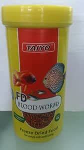 Taiyo Fish Food Freeze Dried Blood Worms 80gram : Amazon.in: Pet Supplies