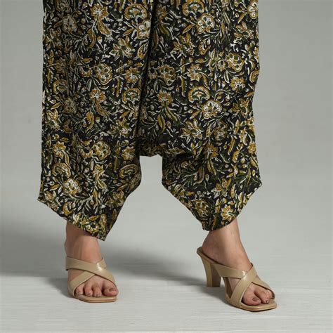 Bagru Block Print Cotton Elasticated Harem Pant