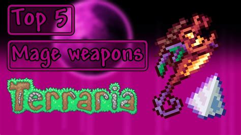 Terraria top 5 mage weapons - YouTube