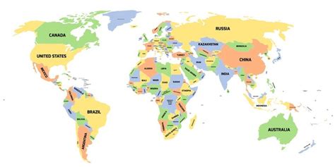 World Map Countries Clear 的图像结果