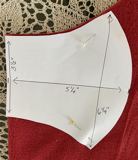 Image result for Fleece Face Mask Pattern