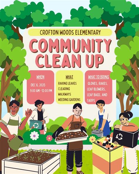 CWES Community cleanup , Crofton Woods Elementary, 6 December 2025 ...