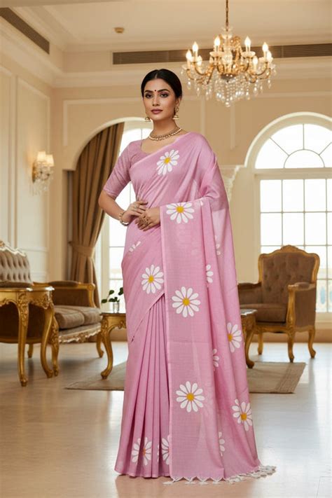 Sunflower Print Khadi Cotton Sarees | Vibrant & Artisanal | Arunique ...