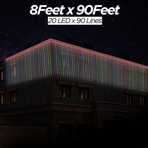 8 Feet × 90 Feet Pixel LED Toran & Building Lights – Wedding Decoratio ...