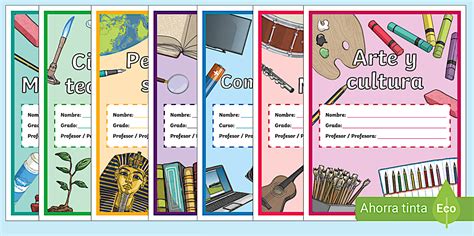 Carátulas de cuaderno | Twinkl Perú (teacher made)