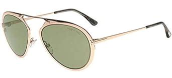 Buy Tom Ford FT0508 28N Shiny Rose Gold Dashel Pilot Sunglasses Lens ...