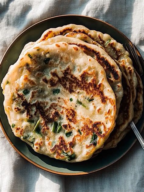 Ultimate Crispy Scallion Pancakes with Delicious Ginger Sauce