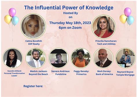 The Influential Power Of Knowledge, May 18 2023 | Online Event ...