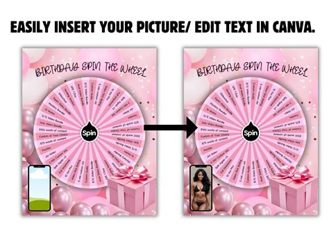 Onlyfans Game Onlyfans Birthday Spin the Wheel Onlyfans Promo Graphic ...