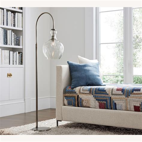 Pottery Barn Flynn Recycled Glass Floor Lamp - AptDeco