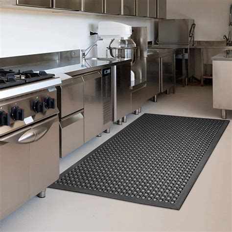 Amazon.com: Rubber Floor Mat Anti-Fatigue Non Slip Floor Mats 36" x 60 ...