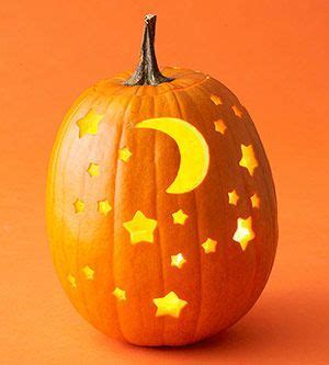 Moon & Stars Pumpkin | Pumpkin carving, Halloween pumpkin carving ...