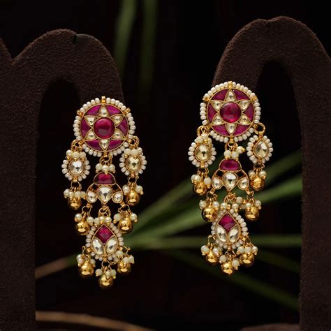 Kandan Polki Designer Earrings @ ₹1,450 | Free Delivery