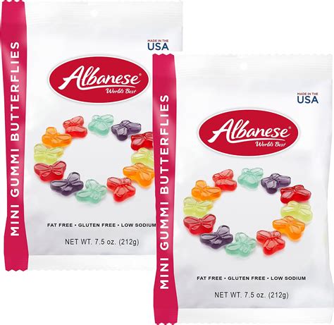 Amazon.com : Albanese World's Best Gummi Snack Packs, 12 Flavor Gummi ...