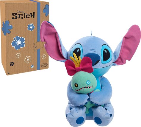 Disney Classics 23 Inch Jumbo Plush with Lil Friend, Stitch & Scrump ...