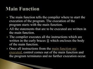 Image result for C Programming Main Function