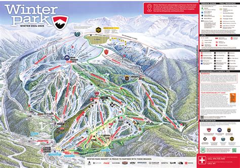Winter Park Piste Map / Trail Map