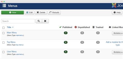 Image result for Joomla Menu Module