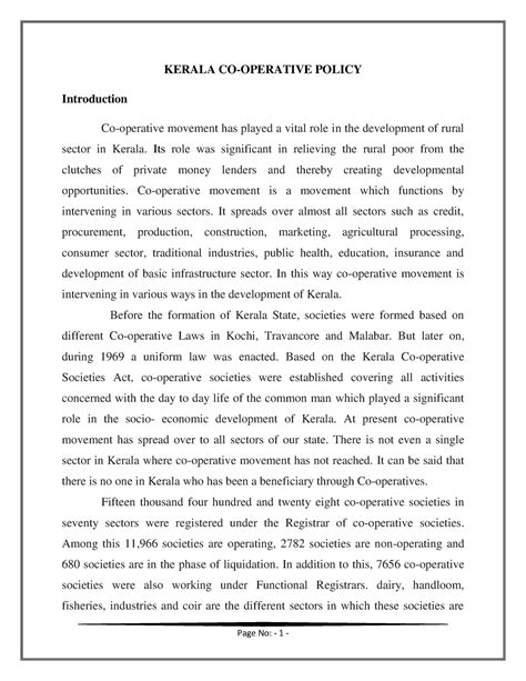 Chapter 4 - help to get deep knowledge about Kerala cooperative policy ...