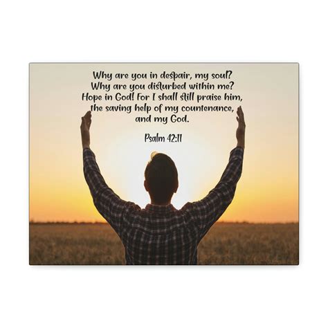 Scripture Walls Psalm 42:11 Hope in God Bible Verse Canvas Christian ...