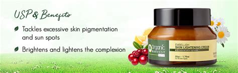 Organic Harvest Embellish Skin Lightening Face Cream 50gm - RUBNIC
