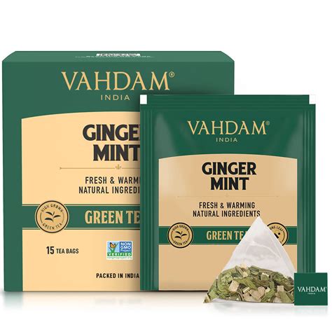 Buy Ginger Mint Green Tea Online @ Best Prices in India - VAHDAM® India