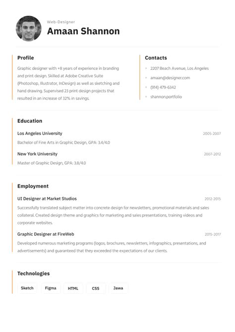 Image result for How to Write a CV Example