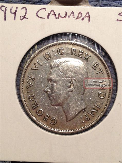 1942 Canada Fifty Cent Silver Coin