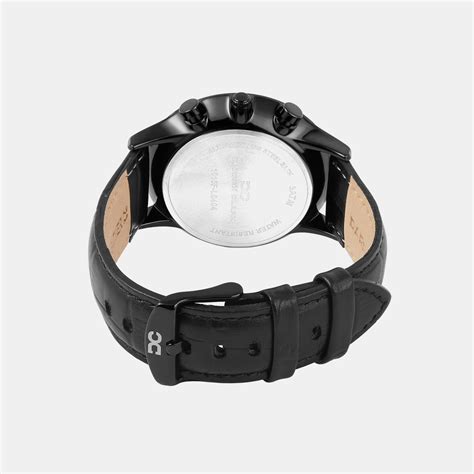 Darren Clark Men Black Leather Watch 1015F-L0404 – Just In Time