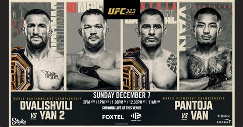 UFC 323 - Dvalishvili vs Yan, 5A Lowry Street, Ipswich, QLD, Australia ...