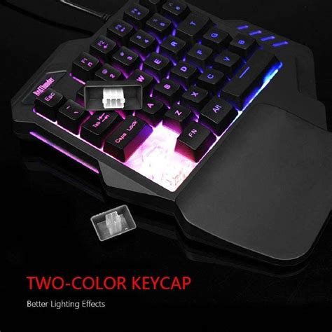 Bluefinger bloodbat One Handed Gaming Keyboard RGB Backlit 35 Keys ...