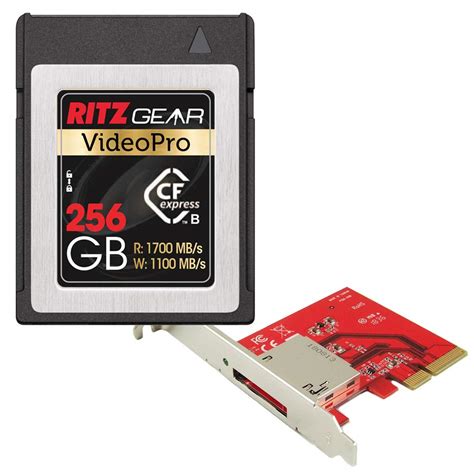 Ritz Gear Video Pro CFExpress Card 256GB Type B (1700/1100 R/W) with ...
