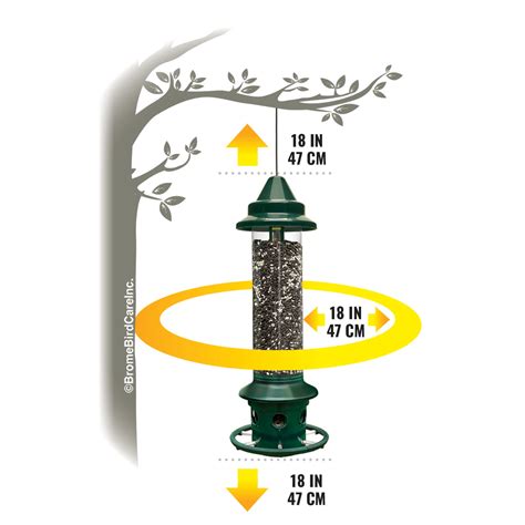 Brome Squirrel Buster Plus Squirrel-proof Bird Feeder w/Cardinal Ring ...