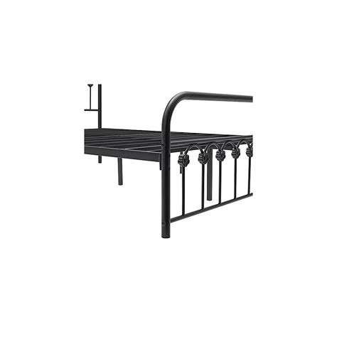 Buy VECELO Classic Metal Platform Bed Frame with Victorian Style Iron ...