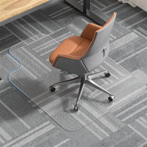 Office Chair Mat for Carpet, Desk Chair Mats for Carpet Floors, Clear ...