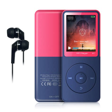 16GB MP3 Player, Tengsen MP4 Music Player with FM Radio, Recording ...