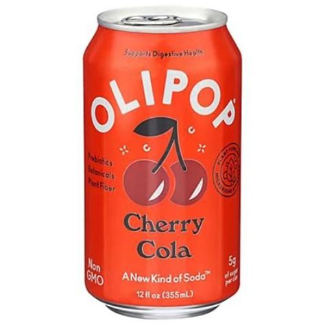 OLIPOP Cherry Cola Prebiotic Soda (12 fl oz) Delivery or Pickup Near Me ...