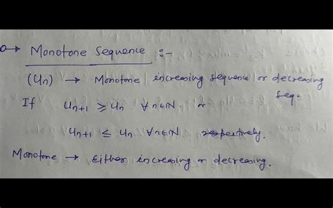 What is monotone sequence.