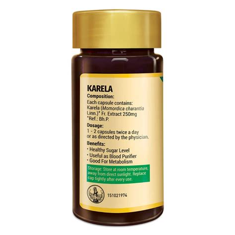 Zandu Karela Healthy Sugar Level, 60 Capsules Price, Uses, Side Effects ...