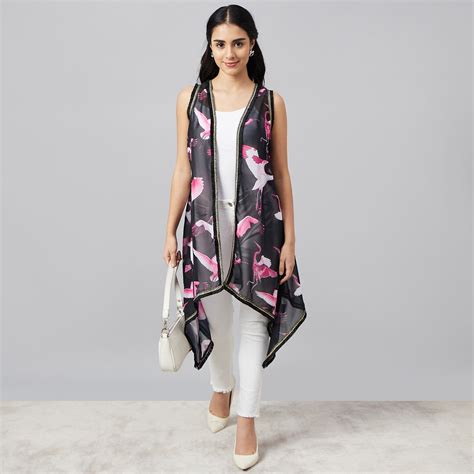 Black Flamingo Shrug – First Resort by Ramola Bachchan
