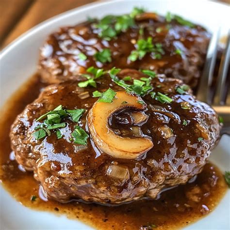 Easy Homemade Salisbury Steak Recipe - Tasty&Inspired