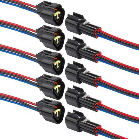 300 Stück Kabel Steckverbinder 1 2 3 4 Polig Steckverbinder Wasserdicht Stecker Elektrische ...