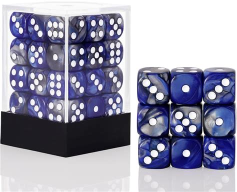 Amazon.com: 36 Pieces 12mm 6 Sided Mini Dice Set,Two Colours D6 Game ...
